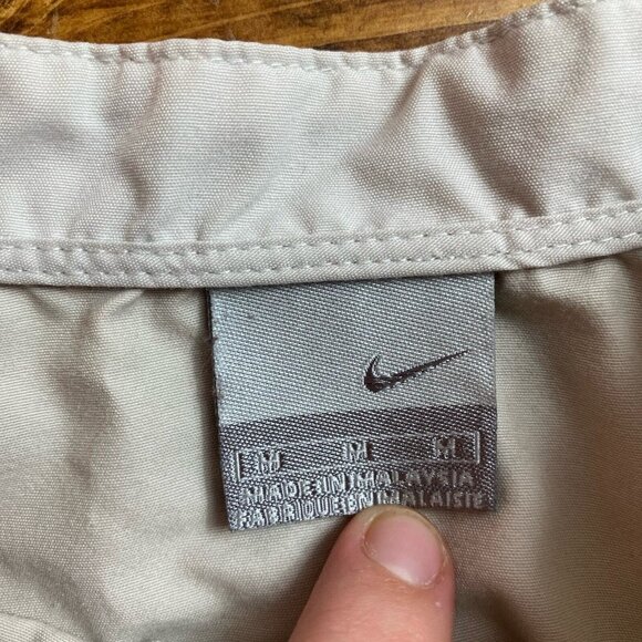 Nike Golf Pullover Windbreaker Mens size Medium Long Sleeve 1/4 Snap Elastic Hem - Picture 3 of 13